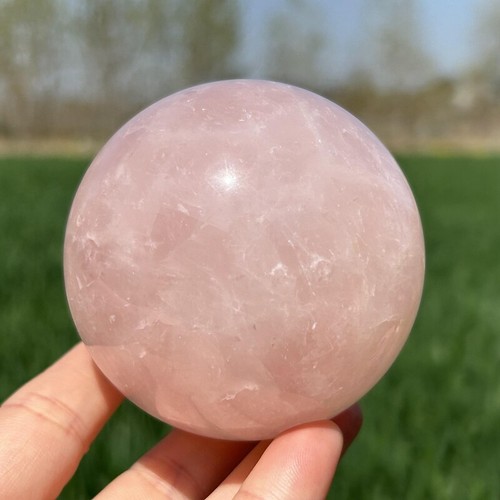 0.54kg Natural Rose Quartz Crystal Ball Quartz Crystal Sphere Decor gift 72mm - Picture 5 of 16