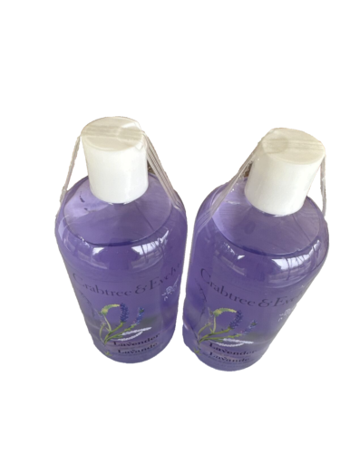 Crabtree & Evelyn Lavender Bath Shower Gel 16.9fl Oz 2X Bottles Brand New