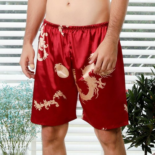Men Satin Silk Sleepwear Underwear Boxers Shorts Pyjamas Pants Nightwear - Picture 10 of 11