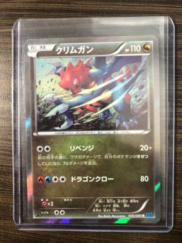 US SHIPPING XY Booster Wild Blaze Druddigon 056/080 R XY2 1st Japanese Holo MINT - Picture 1 of 2