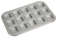 Zenker Creative Studio Snack-Backblech, Rosa Backform FüR BläTterteig, 15 Snacks