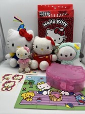 Hello Kitty Plush Toys Coin Key Chains Puzzle Palette Bundle Lot Modern Vintage