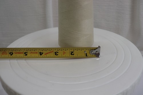 SewKay 6000Yds 100% polyester Thread 1 Cone Cream - Picture 3 of 10