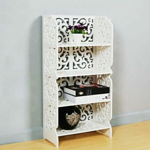 Wooden White 4 Tiers Shoe Rack Storage Shelf Display Stand 4 Tiers Shoe Rack Storage Shelf Display