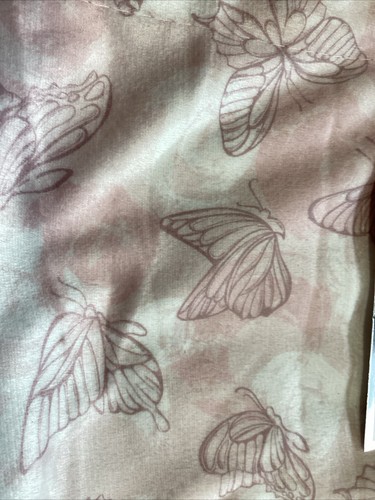 Badgley Mischka - Pink Butterfly Print - Mink Baby Blanket - NEW - Picture 3 of 3