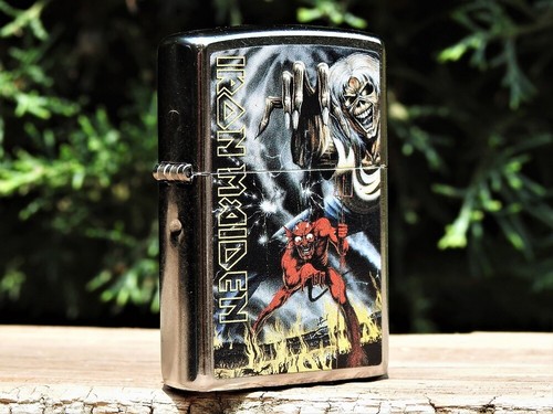 Iron Maiden Zippo Lighter - The Number of the Beast - Eddie - Bruce Dickinson - Picture 5 of 12