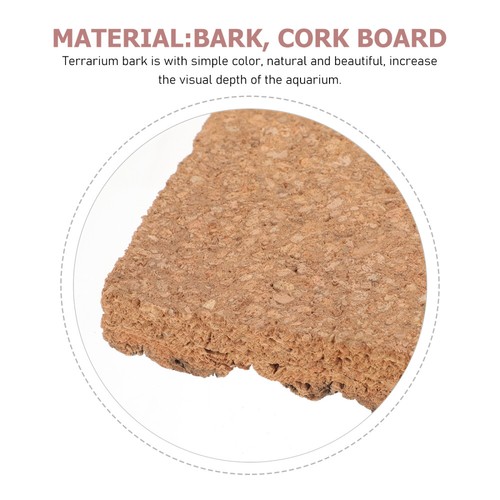 Reptile Habitat 2024 Natural Bark Background Board Cork for Reptiles Enclosure