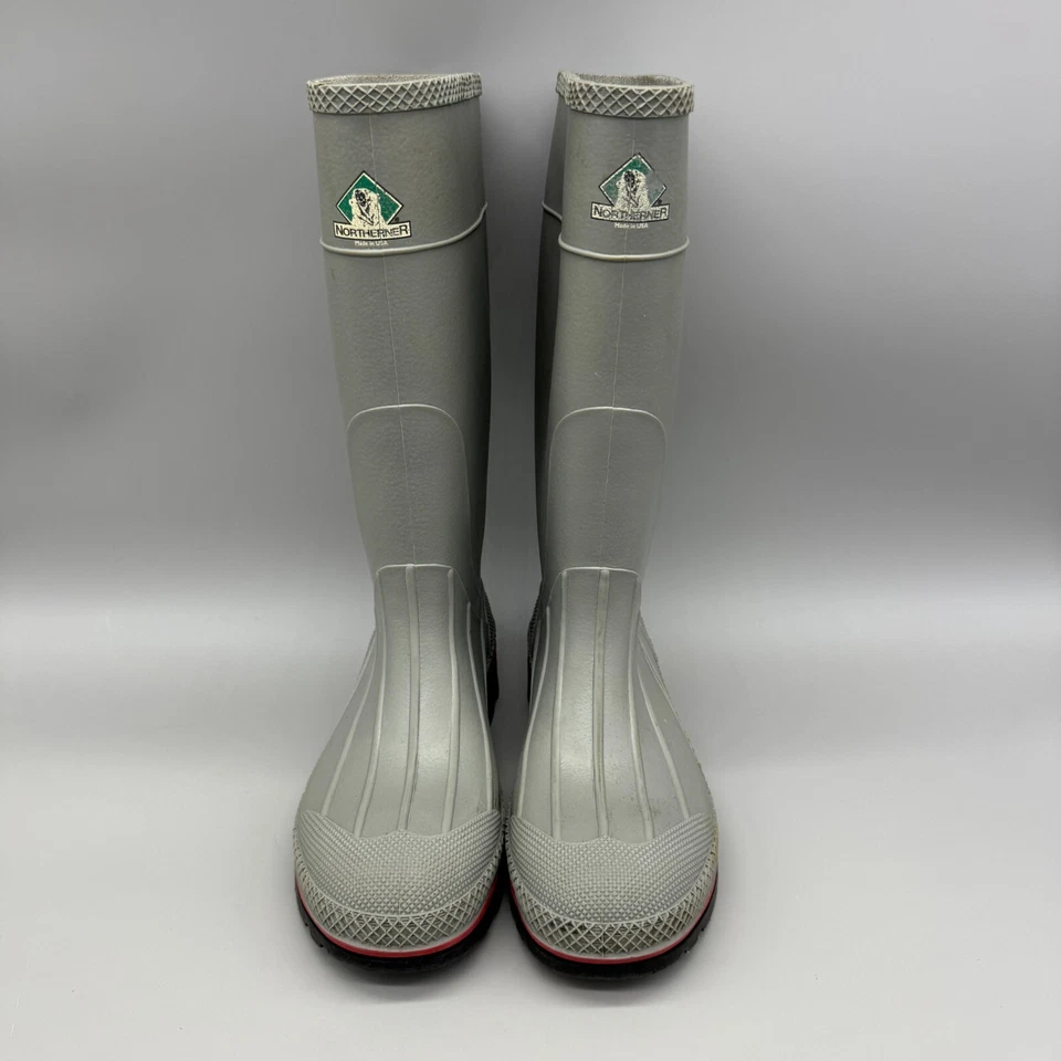 Northerner Servus PVC Chemical Resistant Boots Men's 5 Gray Made In USA - Image 4 of 4