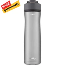 Contigo Cortland Chill 2.0 24oz (Single Pack), Steel/Licorice 