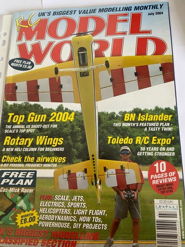 RC MODEL WORLD JULI 2004 MAGAZIN KOSTENLOSER PLAN ENTHALTEN