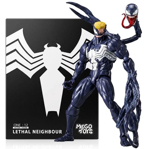 Mess Toys Venom Lethal Neighbor Spider-Man Symbiote 1/12 Action Figure Toy video thumbnail