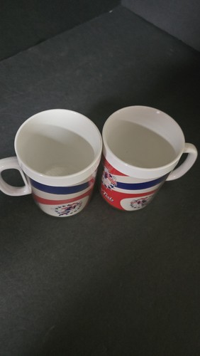 Vintage Snap-on Tools Thermo-Serv Mugs Set of 2 Patriotic Stars Stripes USA Made - Picture 3 of 7