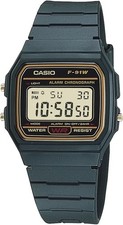 CASIO F-91WG-9QJH Classic Digital Watch Gold Accents Web-Limited Japan New