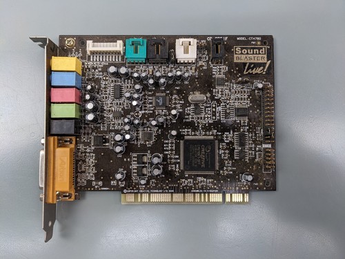 Creative Labs Sound Blaster Live CT4780 PCI Sound Card 4 VTG Gaming 486 Pentium