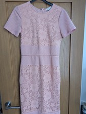 Miss Selfridge Womens Peach Pencil Dress 8