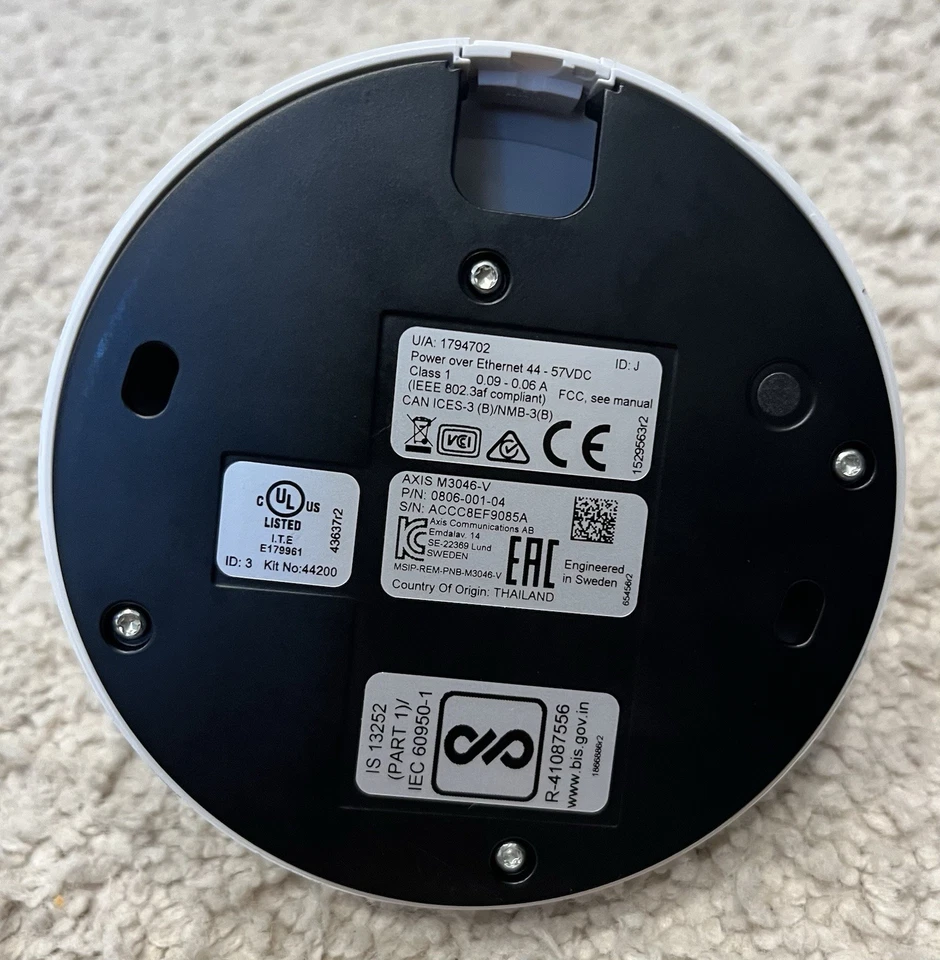 axis M3046-V 1.8MM Network Camera, Mini-Dome, Indoor, PTZ, H.264/MPEG4/JPEG, F2. - Image 4 of 4