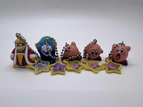 Vintage Nintendo Kirby Banpresto 2002 Keychain Figure King Dedede Meta Knight