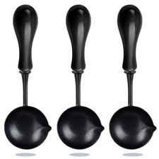 3 Pieces Wax Seal Spoons with Wooden Handles,Non-Slip Sealing Waxing Spoon, Easy