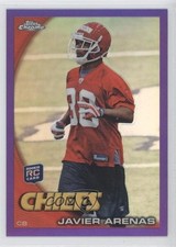 2010 Topps Chrome Retail Purple Refractor /555 Javier Arenas #C198 Rookie RC