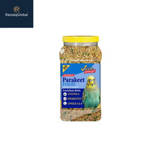 3-D Pet Products Premium Parakeet Bird Food with Probiotics, 5 lb Jar