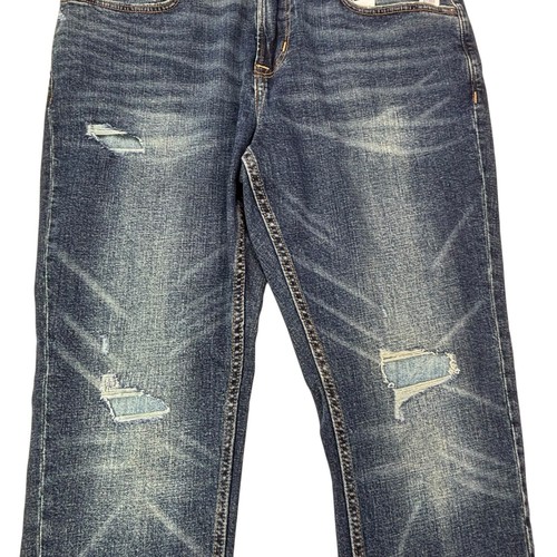 Jeans uomo Old Navy etichetta 36x30 relaxed slim incorporati flex nuovi 36"Wx28,5" cuciture - Foto 23 di 24