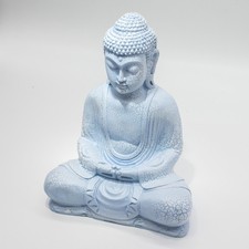 Meditation Buddha Lamp Sky Blue - Oval Stand