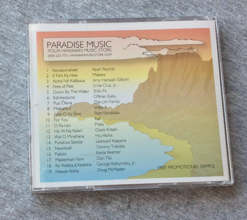 Paradise Music Collection 2003 CD (Promo) - Keali'l Reichel , Don Tiki, Makana.. - Picture 3 of 4