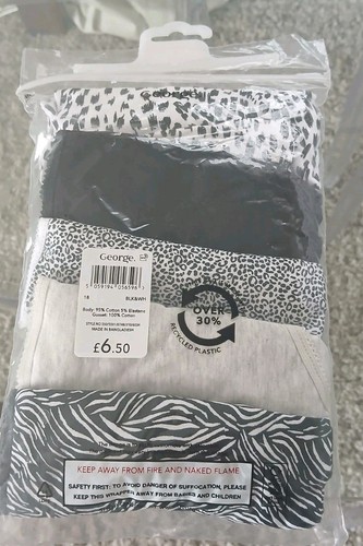 Pack Of 5 Midis Knickers Size 18 - Picture 3 of 4