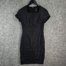 David Lawrence Dress Womens 8 Black Square Neck 13342