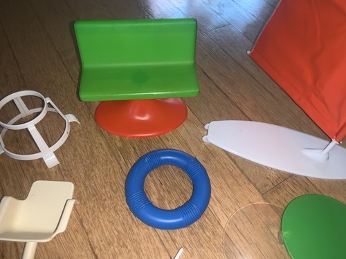Lotto misto mobili vintage Barbie bambola Mattel Steffie surf barca a vela gatto mod - Foto 4 di 6