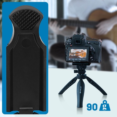 Trépied Smartphone Accroche flash et micro Angle 180° Antidérapant Puluz Noir - Photo 3 sur 6