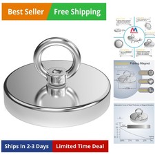 Fishing Magnet, Over 1700 Lbs Pulling Force Strong Neodymium Magnet Heavy Dut...