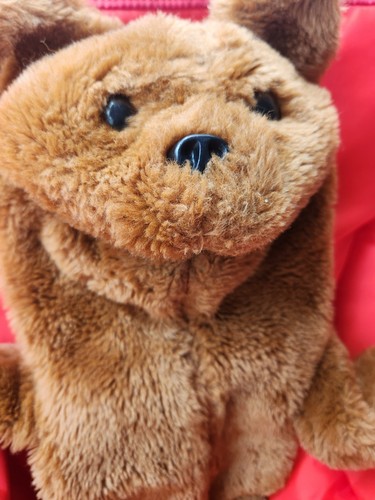 Abbracci pelosi vintage? Peluche Orso Sam Marrone Avvolgente Bambola Mano Giocattolo - Foto 5 di 16