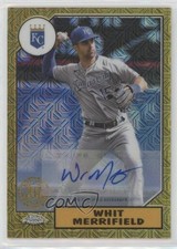 2022 Series 2 1987 Topps Chrome Silver Pack Mojo /99 Whit Merrifield Auto qf8