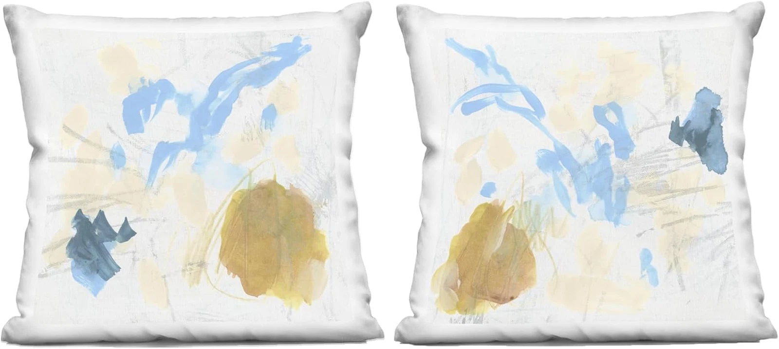 Abstract Flowing Cartography Blue Throw Pillows - Set of 2, 18x18 Inches
Opens in a new window or ta