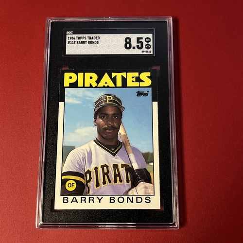 1986 Topps Traded Barry Bonds #11T SGC 8.5 NM-MT