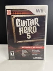 Guitar Hero 5 - Wii, CIB + Tested!