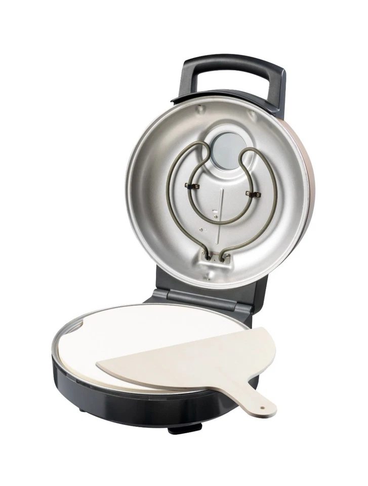 Bestron Pizzaofen Elektrisch Pizzamaker Pizzabäcker Stein 32cm 1500 bis 320°C - Bild 3 von 3