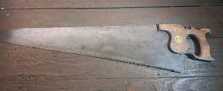 Rare Samuel Newbould British Hand Saw Split Nut Sheffield Crown Square Nib 1800
