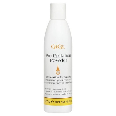 GiGi Pre-Epilation Waxing Powder for Hair Removal, Moisture-Absorbing Pre Wax Po