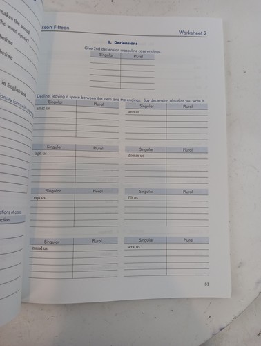 First Form Latin Bundle Student Workbook/Student Text Never Used Good Condition - Picture 7 of 16