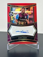 2024-25 Panini Select Premier League John Terry Auto Rojo Aston Villa #S-JT