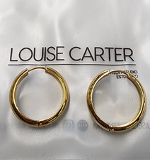 Louise Carter 14K Gold Plated Chunky Hoop Earrings 24mm