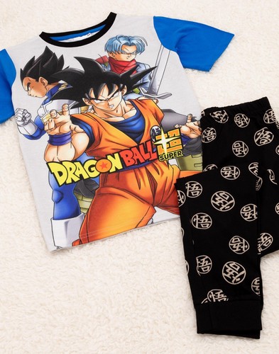 Dragon Ball Z Grey Goku Short Sleeve Long Leg Pyjama Set Boys - Picture 5 of 8