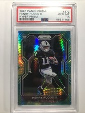 Henry Ruggs III 2020 Panini Prizm #372 ROOKIE RC HYPER PRIZM SSP GRADED PSA 10 