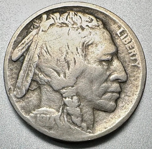 1914-D   BUFFALO NICKEL   GOOD+   KEY DATE  #1400