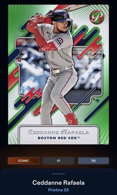 26 Topps Bunt DIGITAL Pristine Green ICONIC Ceddane Rafaela