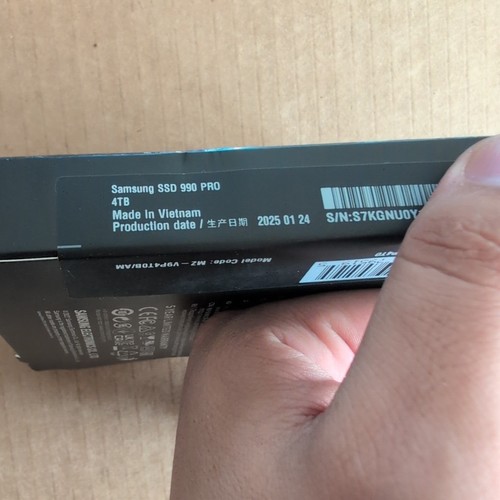 NEW SAMSUNG SSD 990 PRO 4TB PCIe 4.0 M.2 2280 Read Up-to 7,450MB/s MZ-V9P4T0B/AM - Photo 2/4