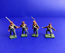 Hand Painted Napoleonic French Infantry Toy Soldier x4 1-72