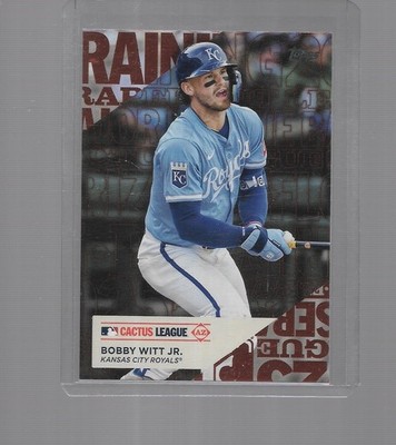 2025 TOPPS SERIES 1 BASEBALL TRAINING GROUNDS BOBBY WITT JR. #TG-6